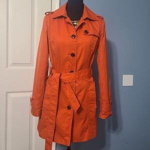 Women's Banana Republic Orange Trench Coat